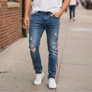 THRT Distressed Streetwear Inspired Denim Jeans